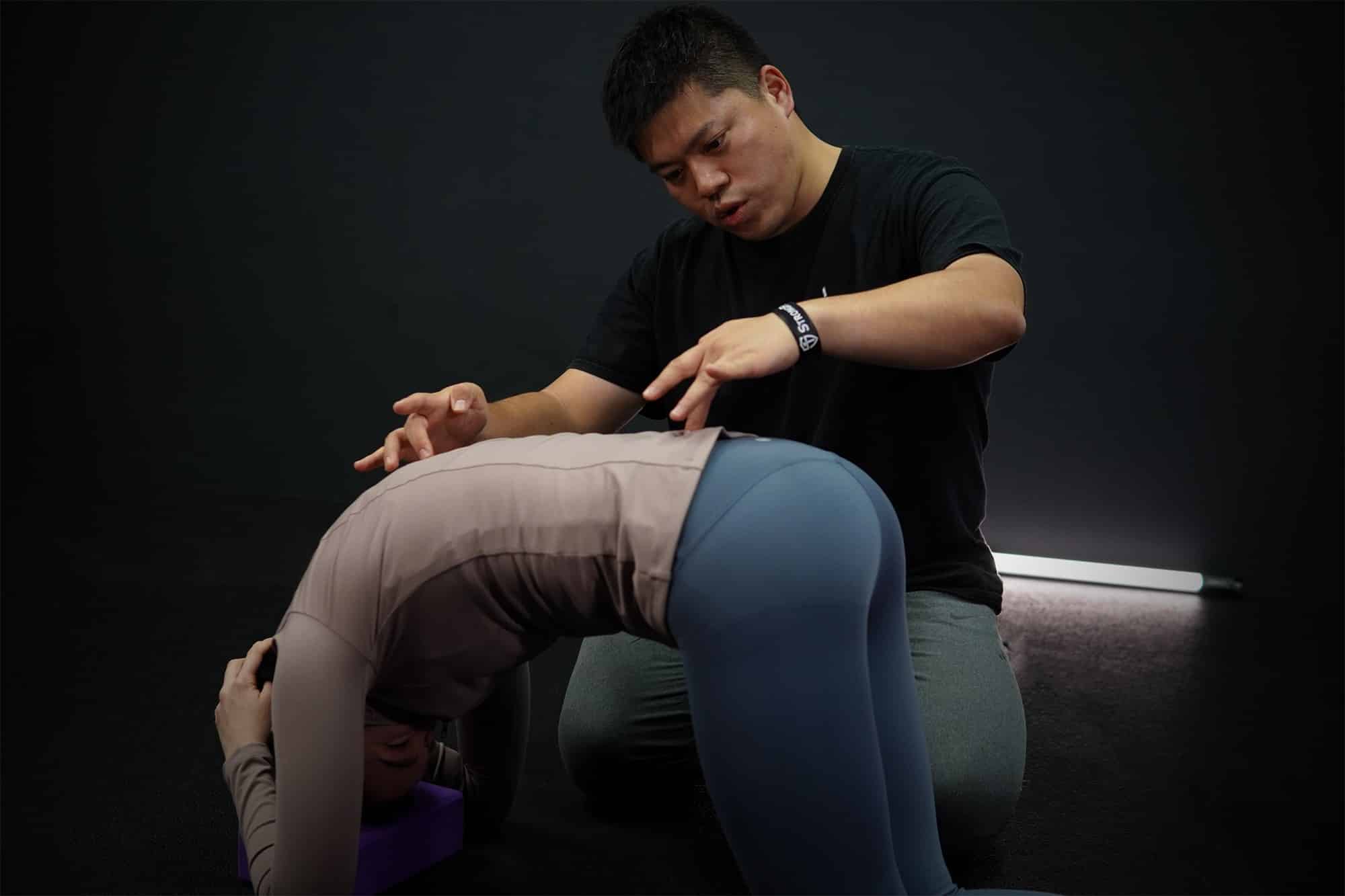 킨스트레치 관절 훈련 장면